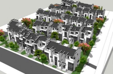 Sketchup别墅模型|联排别墅，中式风格-BIM建筑网