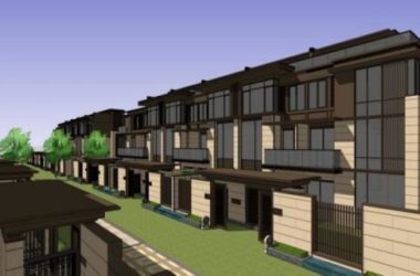 Sketchup别墅模型|联排别墅，花园洋房，新古典风格-BIM建筑网