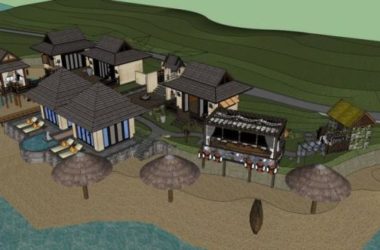 Sketchup别墅模型|独栋别墅，海边别墅，东南亚风格，古典风格-BIM建筑网