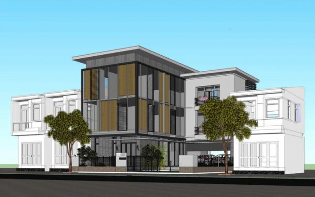 Sketchup别墅模型|独栋别墅，现代风格