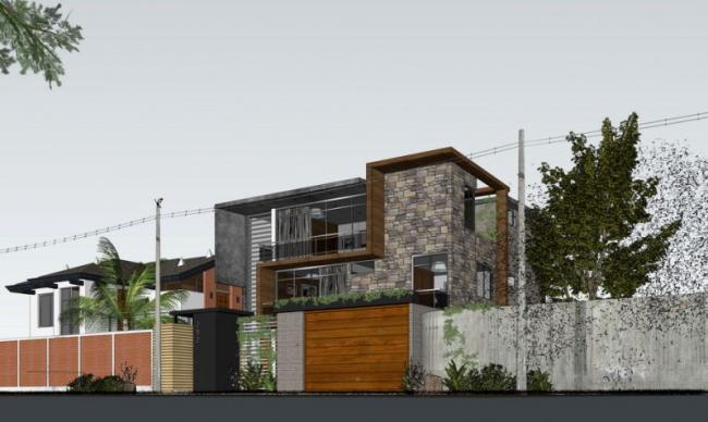 Sketchup别墅模型|独栋别墅，现代风格