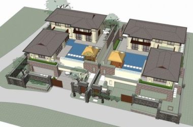 Sketchup别墅模型|傣式别墅，独栋别墅，古典风格-BIM建筑网