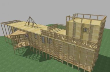 Sketchup别墅模型|StevenHoll别墅，独栋别墅，现代风格-BIM建筑网