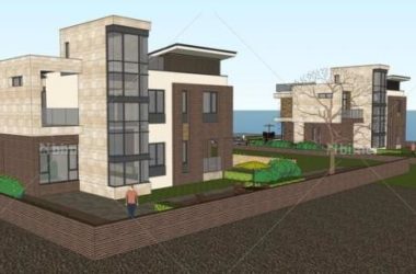 Sketchup别墅模型|多层海景房，独栋别墅，现代风格-BIM建筑网