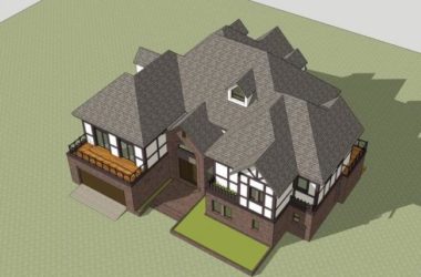 Sketchup别墅模型|独栋别墅，古典风格，法式风格-BIM建筑网