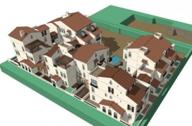 Sketchup别墅模型|联排别墅，西班牙风格，古典风格-BIM建筑网