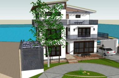 Sketchup别墅模型|独栋别墅，海滨别墅，现代风格-BIM建筑网