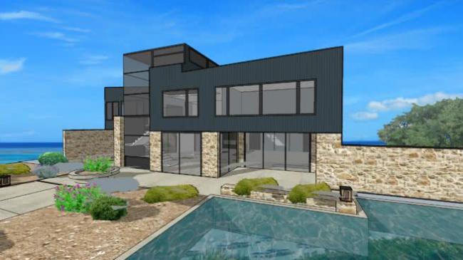 Sketchup别墅模型|独栋别墅，现代风格