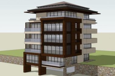 Sketchup别墅模型|多层现代中式别墅-BIM建筑网