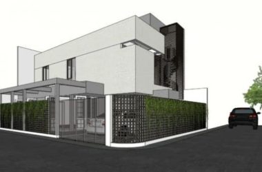 Sketchup别墅模型|独栋别墅，现代风格-BIM建筑网