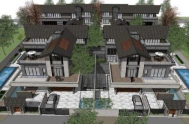 Sketchup别墅模型|联排别墅，中式风格-BIM建筑网