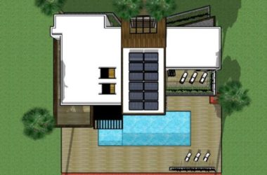 Sketchup别墅模型|独栋别墅，现代风格-BIM建筑网