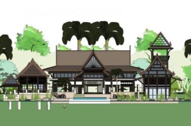 Sketchup别墅模型|独栋别墅，古典风格-BIM建筑网