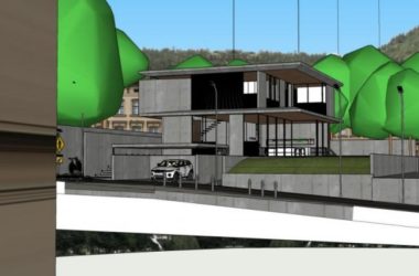 Sketchup别墅模型|独栋别墅，花园洋房，现代风格-BIM建筑网