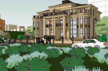 Sketchup别墅模型|叠拼别墅，欧式风格，古典风格-BIM建筑网