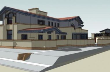 Sketchup别墅模型|达娜·托马斯别墅，赖特，古典风格-BIM建筑网