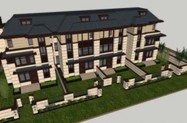 Sketchup别墅模型|联排别墅，古典风格-BIM建筑网