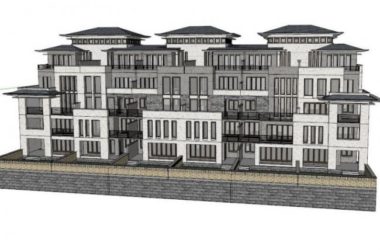 Sketchup别墅模型|联排，叠拼别墅，现代风格-BIM建筑网
