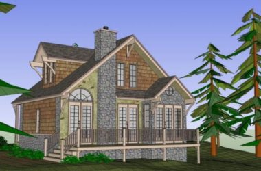 Sketchup别墅模型|独栋别墅，古典风格-BIM建筑网