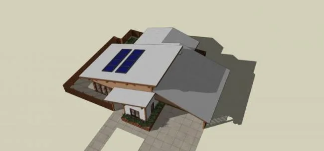 Sketchup别墅模型|独栋别墅，现代风格