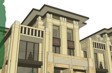 Sketchup别墅模型|联排别墅，现代风格-BIM建筑网