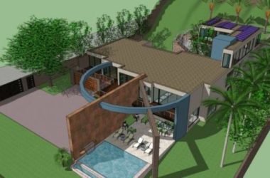 Sketchup别墅模型|独栋别墅,现代风格-BIM建筑网