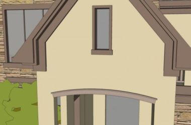 Sketchup别墅模型|独栋别墅,现代风格-BIM建筑网