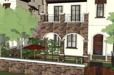 Sketchup别墅模型|联排别墅,古典风格,托斯卡纳风格-BIM建筑网