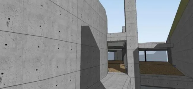 Sketchup别墅模型|独栋别墅，伊东邸尹东邸，现代风格，安藤忠雄