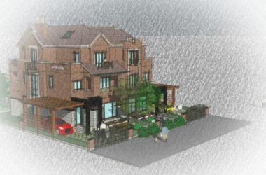 Sketchup别墅模型|独栋别墅，古典风格-BIM建筑网