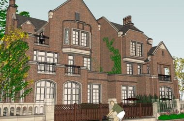 Sketchup别墅模型|双拼别墅，古典风格-BIM建筑网