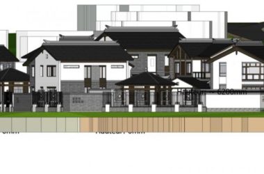 Sketchup别墅模型|别墅群，中式风格-BIM建筑网