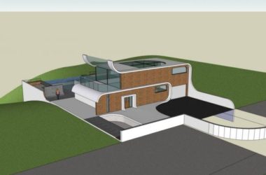 Sketchup别墅模型|独栋别墅，现代风格-BIM建筑网