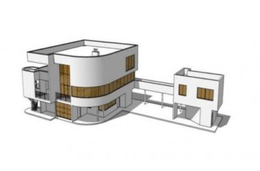 Sketchup别墅模型|独栋别墅，现代风格-BIM建筑网