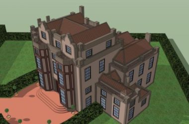 Sketchup别墅模型|叠拼别墅，现代风格-BIM建筑网