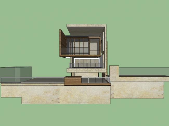 Sketchup别墅模型|独栋别墅，现代风格