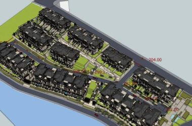 Sketchup别墅模型|联排别墅，现代中式风格-BIM建筑网