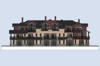 Sketchup别墅模型|联排别墅，现代风格-BIM建筑网