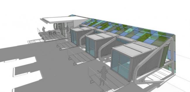 Sketchup别墅模型|联排别墅，现代风格