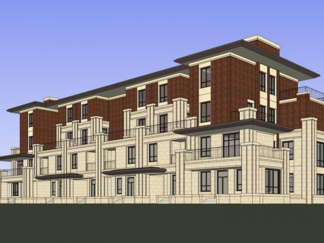 Sketchup别墅模型|叠拼别墅，现代风格