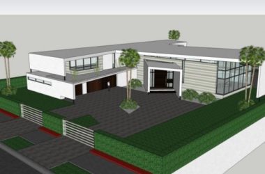 Sketchup别墅模型|独栋别墅，现代风格-BIM建筑网