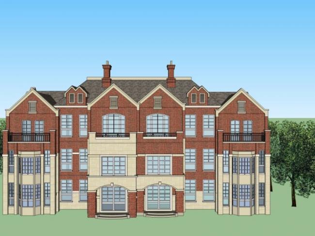 Sketchup别墅模型|双拼别墅，现代风格