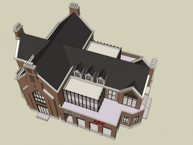 Sketchup别墅模型|独栋别墅，现代风格