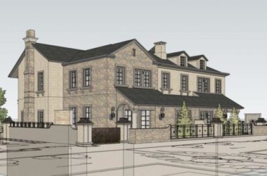 Sketchup别墅模型|双拼别墅，现代风格-BIM建筑网