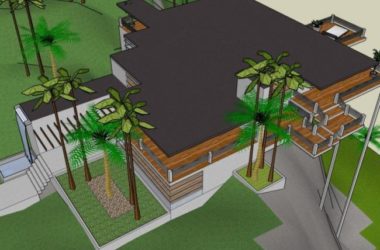 Sketchup别墅模型|独栋别墅，现代风格-BIM建筑网