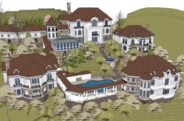 Sketchup别墅模型|叠拼别墅，现代风格-BIM建筑网