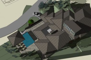 Sketchup别墅模型|叠拼别墅，现代风格-BIM建筑网