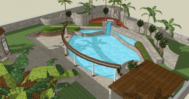 Sketchup别墅模型|独栋别墅，现代风格