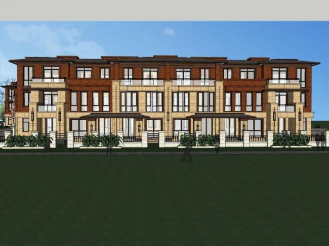 Sketchup别墅模型|联排别墅，现代风格