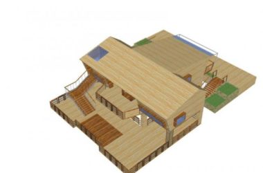 Sketchup别墅模型|独栋别墅，现代风格-BIM建筑网